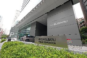 SUBARU exterior, logo and signboard